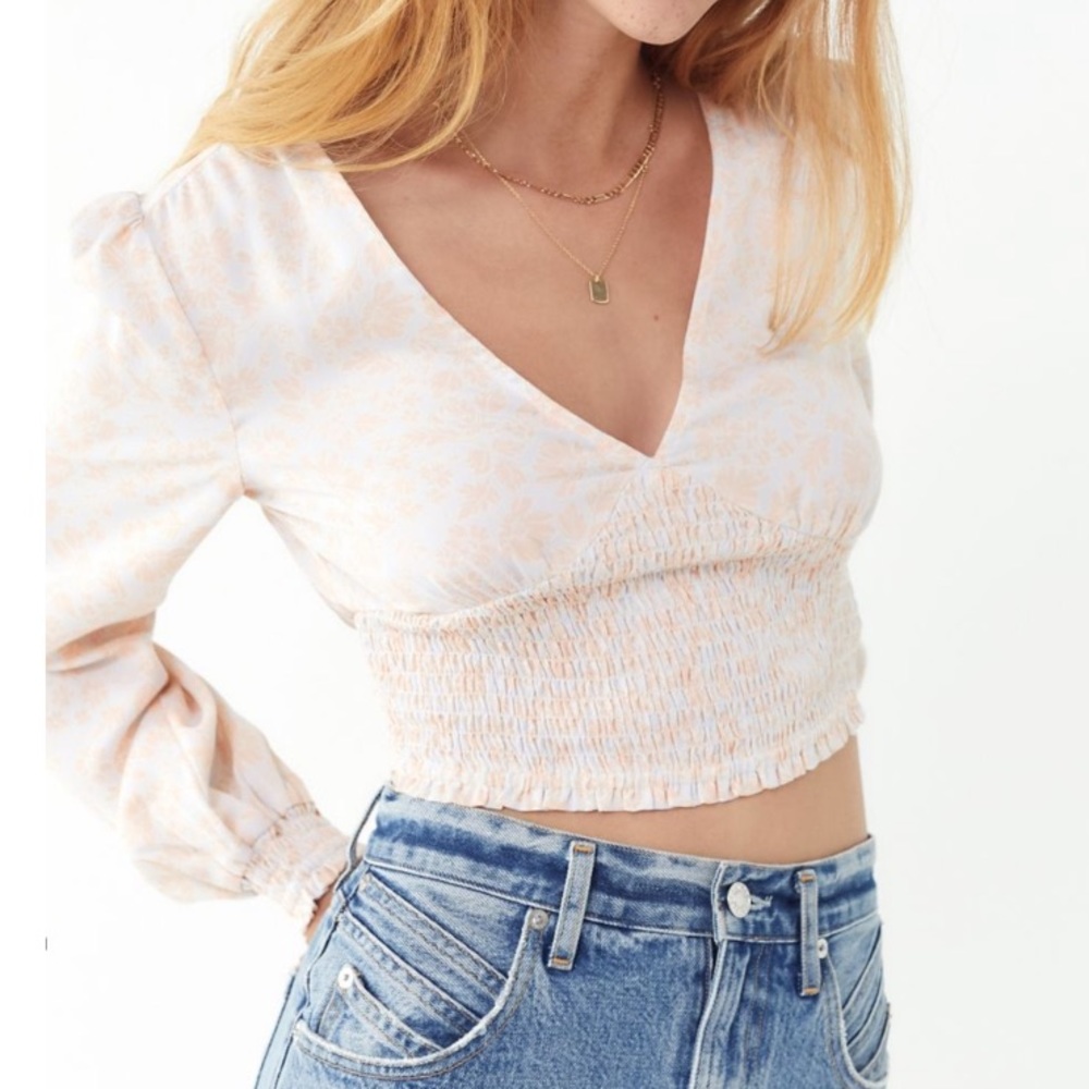 UO Cropped Blouse NWT